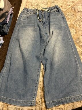 Wonderly Light Blue Wide Leg Jeans